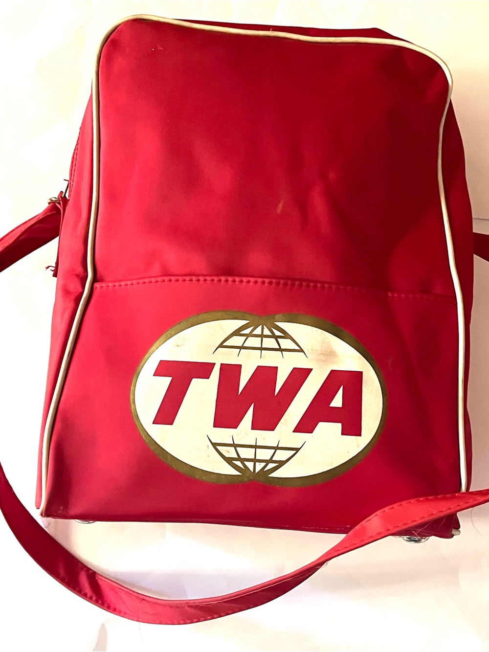 TWA Airlines Vintage Flight Shoulder Bag